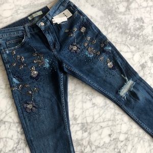 NWT Topshop Lucas Slim Boyfriend Jeans